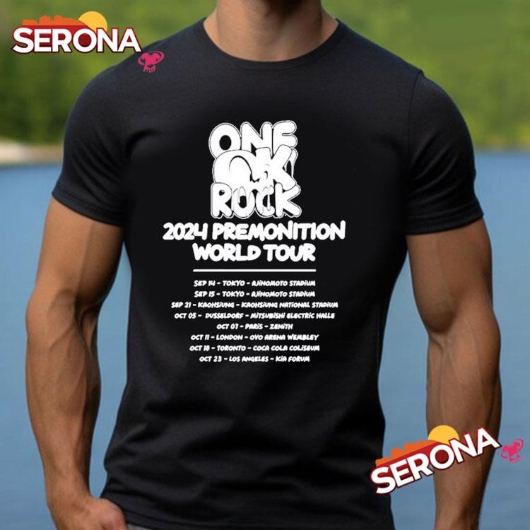 One ok rock premonition world tour 2024 shirt, hoodie and