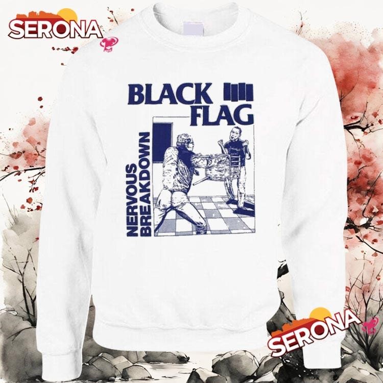 BLACK FLAG NERVOUS BREAKDOWN ロンT Black flag nervous breakdown shirt, hoodie and long sleeve tee
