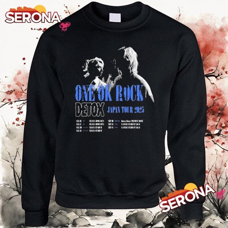 One ok rock detox Japan tour 2025 dates shirt, hoodie and